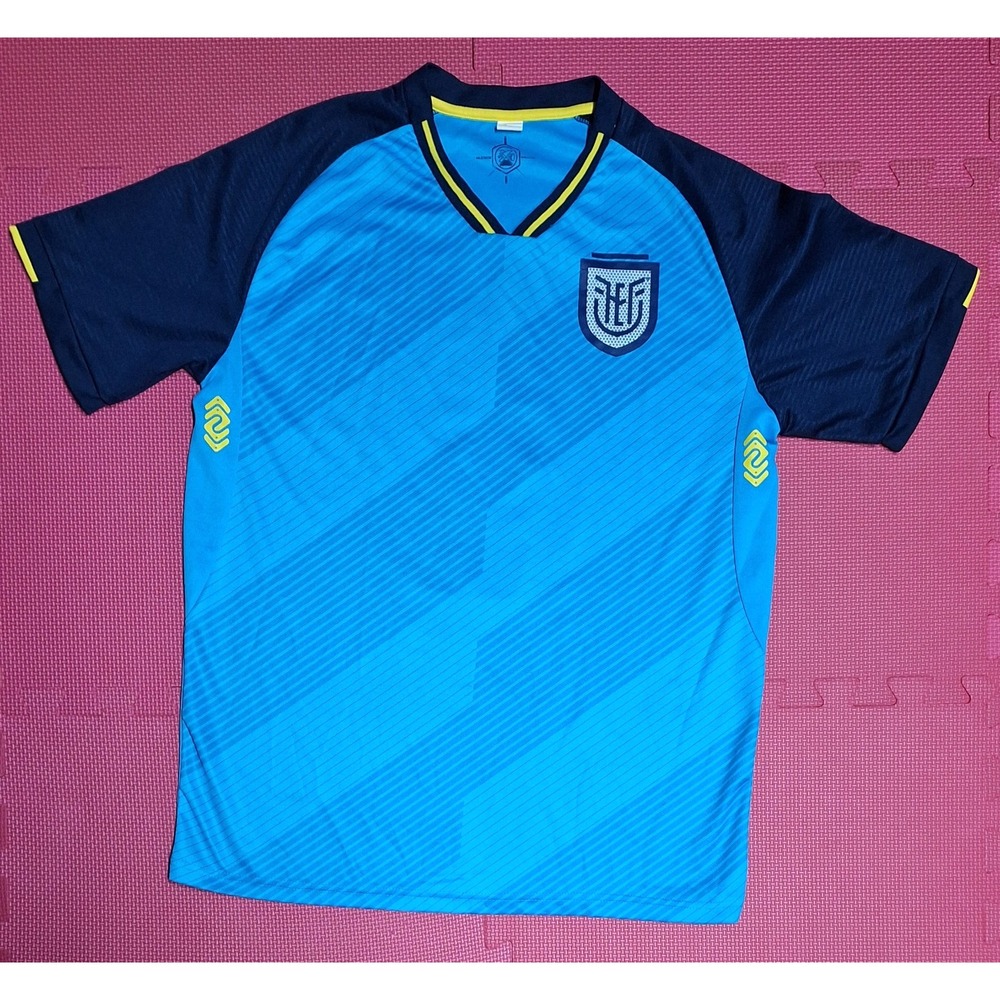 Ecuador National Team World Cup Light Blue Soccer Jersey Shirt Size Large Men's